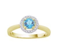 Goldener Ring mit Topas 41149