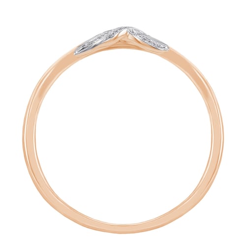 Romantischer Ring aus Gold mit Diamanten Teskala