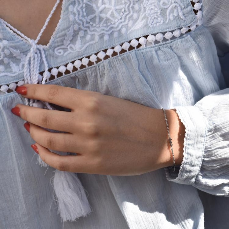 Goldarmband mit salt'n'pepper Diamanten Ulla 31560