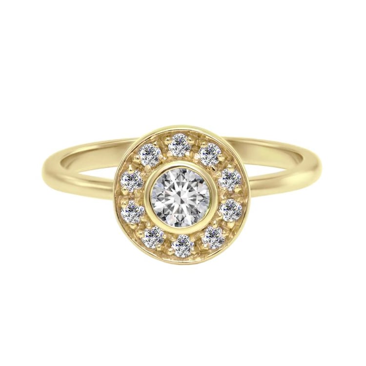 Diamanten Ring Gold 76057