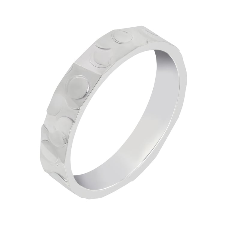 Relief-Ring atypisch gehämmert 37791