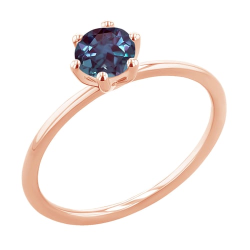 Verlobungsring mit Lab Grown Alexandrit Birdie