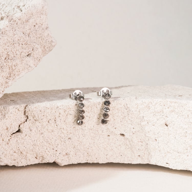 Hängeohrringe mit Salt and Pepper Diamanten Brookes 101060