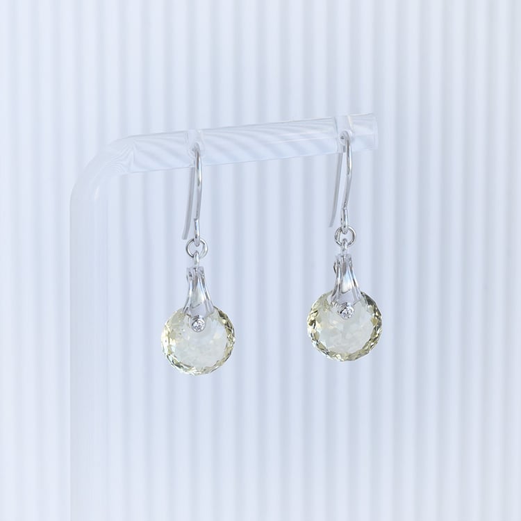 Hängeohrringe aus Silber mit Quartz Briseis 96433
