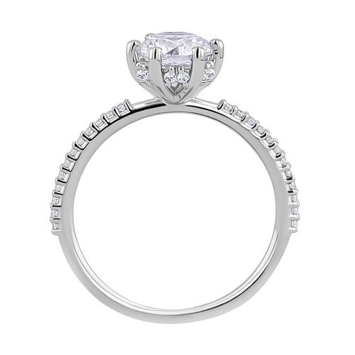 Verzierter Verlobungsring mit Diamanten Narina