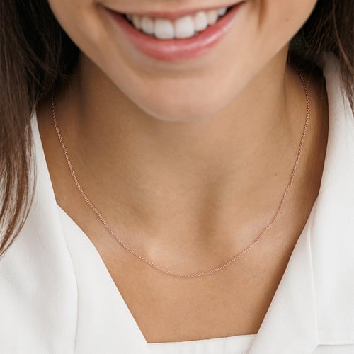Ankerkette 40/45 cm aus 14k Gold