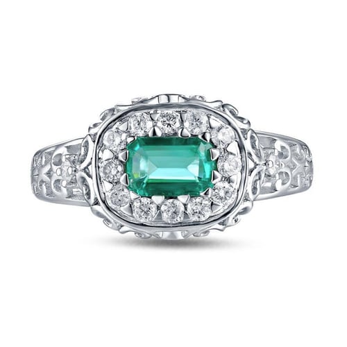 Goldring mit Smaragd und Diamanten Mare