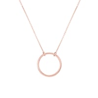 Goldene Halskette in minimalistischer Form Karma