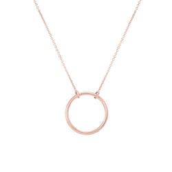 Goldene Halskette in minimalistischer Form Karma
