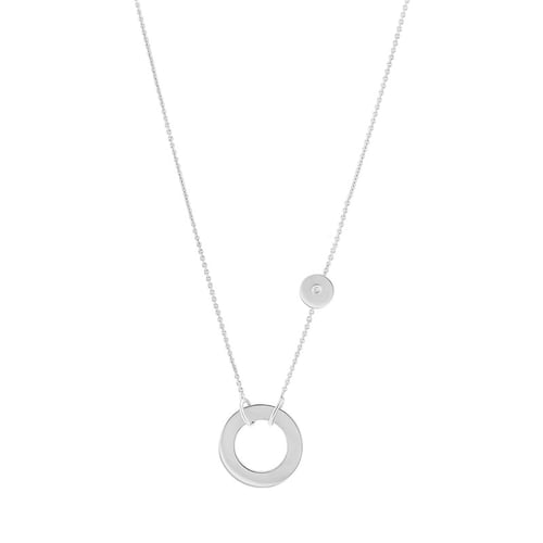 Moderne Halskette aus Gold mit Diamanten Emelda