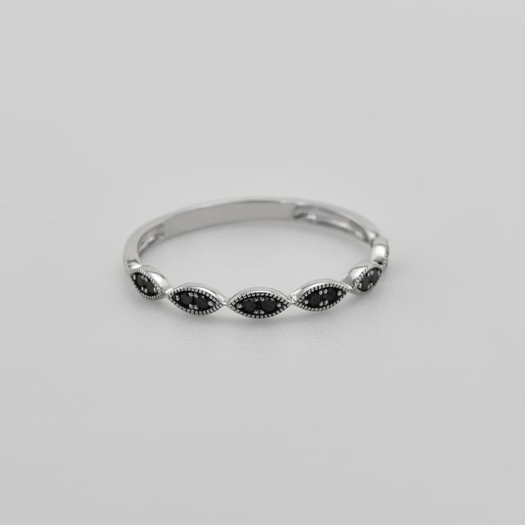 Schwarze Diamanten Ring Eternity 36567