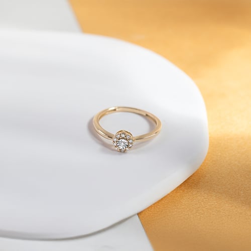 Verlobungsring voller Lab Grown Diamanten Arline