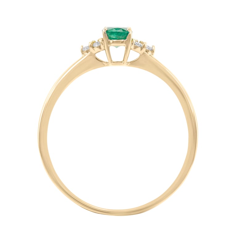 Goldring mit Diamanten 28097