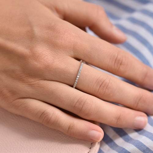 Set mit drei Ringen aus 585 Gold mit Diamanten Nizes