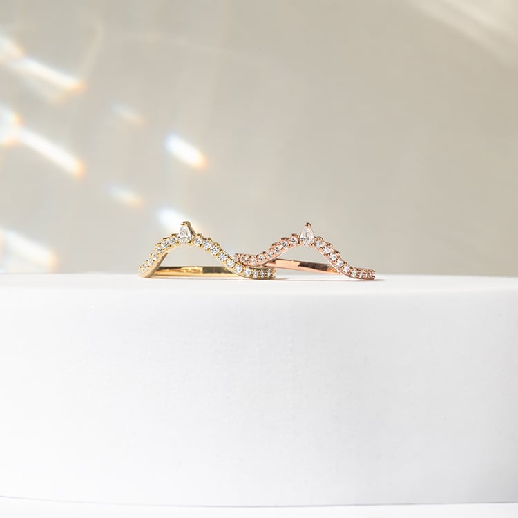 Eternityring in V-Form mit Lab Grown Diamanten Phineas 141468