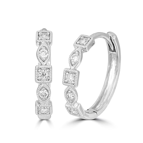 Creolen mit Diamanten Nahia