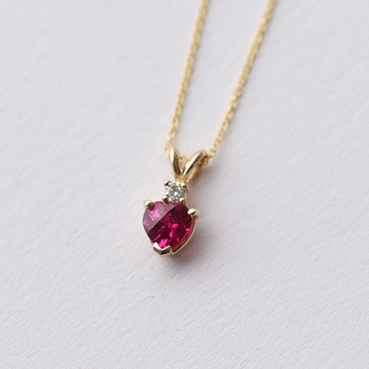 Rubin goldene Halskette 62367