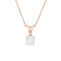 Anhänger aus Gold mit Mondstein und Diamant Timotei