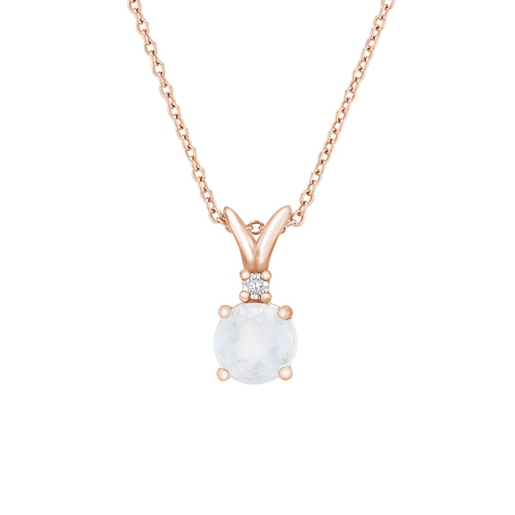 Anhänger aus Gold mit Mondstein und Diamant Timotei 79714