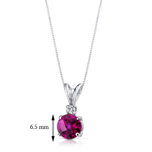Goldener Rubinanhänger mit Diamant Emolyna