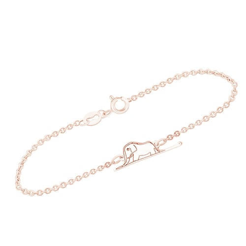 Armband Der Kleine Prinz mit einem Elefanten und einer Gravur