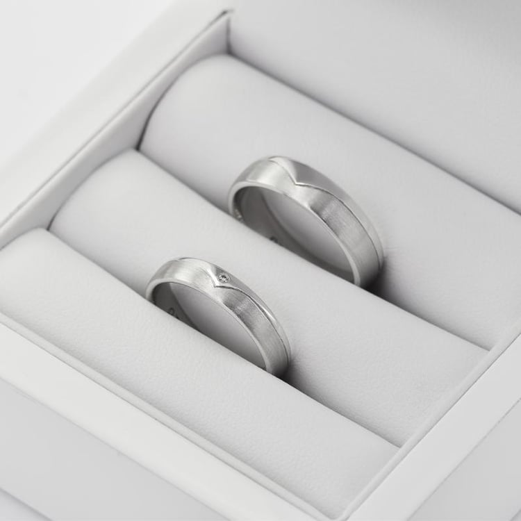 Schlichte Platin-Eheringe Audlin 29330