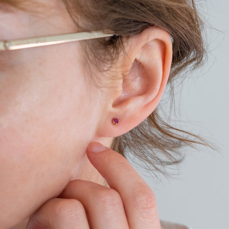 Schmuckset mit Rubinherzen Millicent 124552