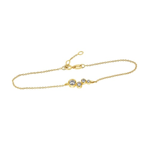 Modernes Goldarmband mit Lab Grown Diamanten Greta