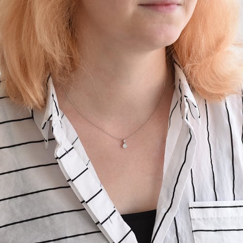 Anhänger mit Moissanit Hailie