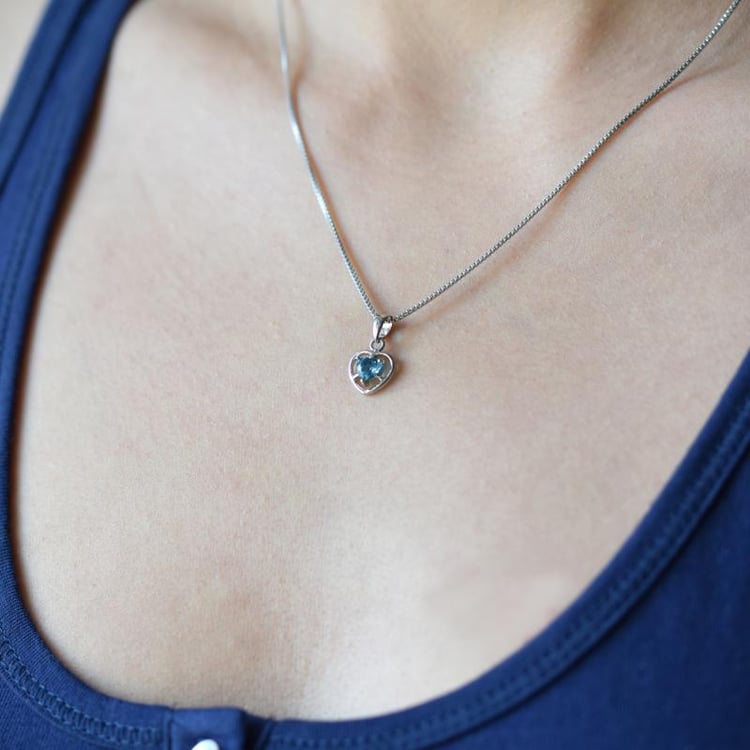 Halskette mit Topas aus Silber 15547