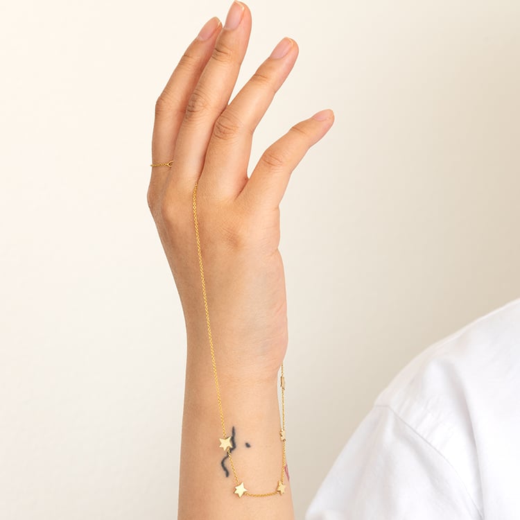 Silberne Kette mit Sternen Der Kleine Prinz 121545