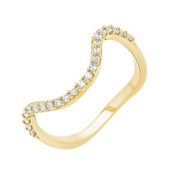 Unkonventioneller Ring mit Diamanten May