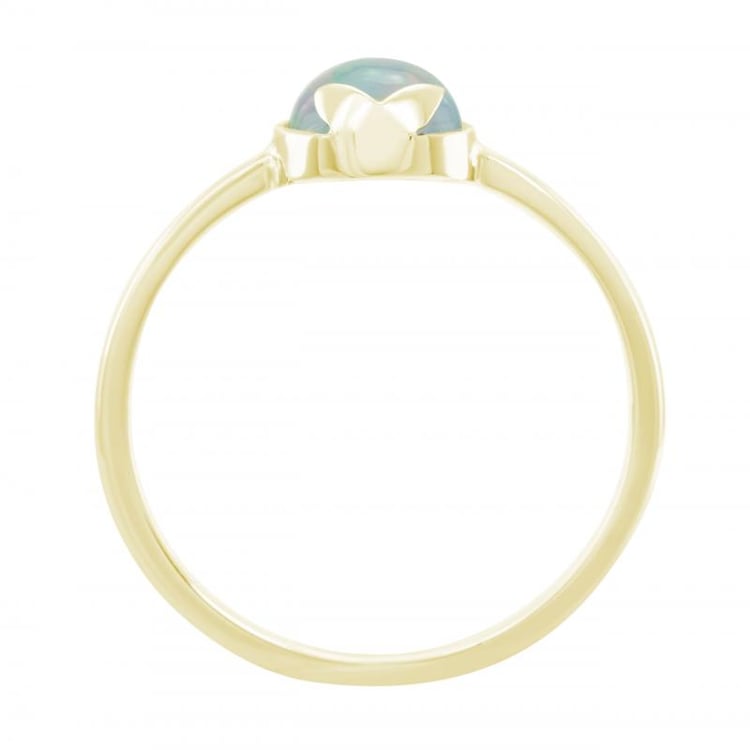 Goldring mit rundem Opal Yana 24943