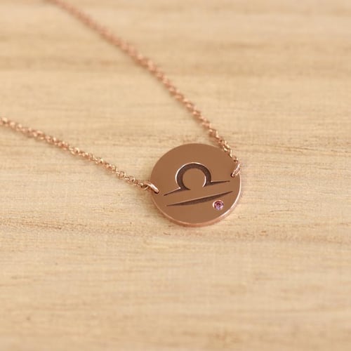 Goldenes Armband mit Turmalin für das Sternzeichen Waage