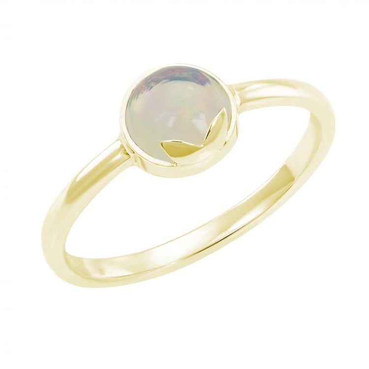 Goldring mit rundem Opal Yana 24942