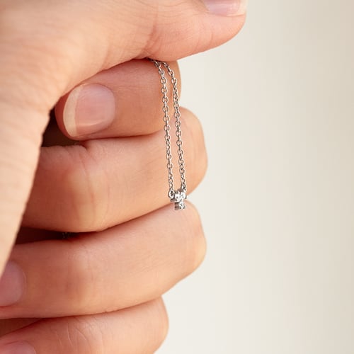 Halskette mit drei Lab Grown Diamanten Sharma
