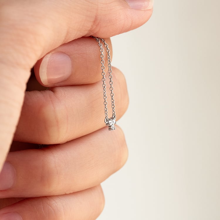 Halskette mit drei Lab Grown Diamanten Sharma 144686