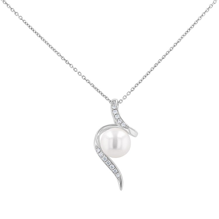 Anhänger mit Perle und Diamanten Acanda 137394