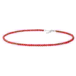 Silberne Korallen-Kette Norma