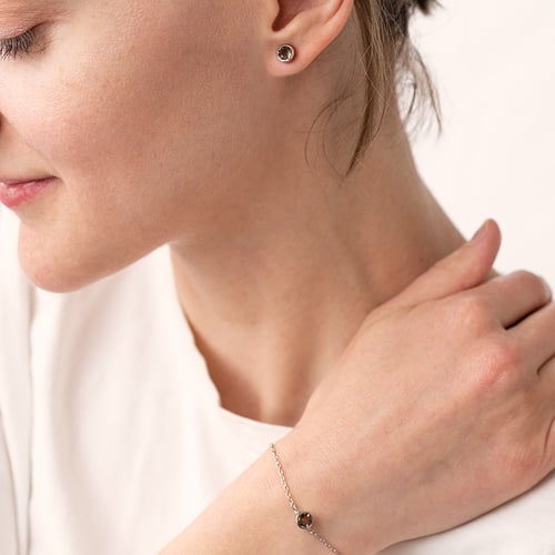 Armband aus Gold mit Rauchquarz Arleth