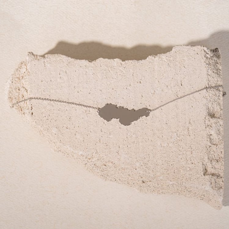 Silberne Halskette in Form der Tschechoslowakei 106620