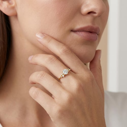Verlobungsring aus Gold mit 0.44ct IGI-zertifiziertem Lab Grown Diamanten Olha