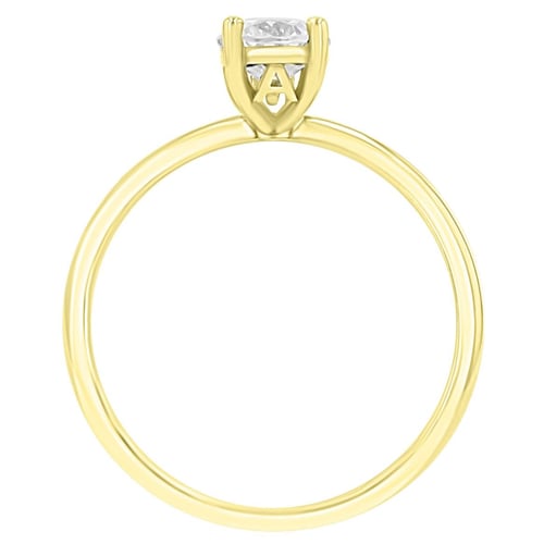 Verlobungsring mit Buchstaben und Diamanten Frost