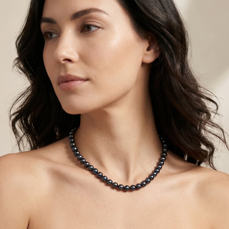 Kette mit schwarzen Perlen Scilla 167629