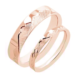 Eheringe mit der Gravur von Bergmotiven Safa