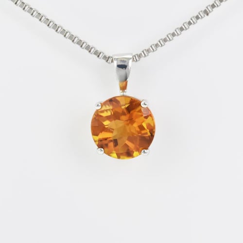 Goldener Anhänger mit 1.70ct Citrin Icy