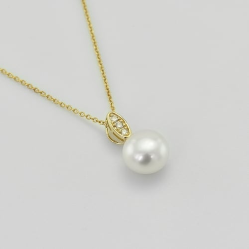 Silberner Anhänger mit Diamanten Alixa