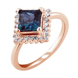 Ring mit Alexandrit und Lab Grown Diamanten Guerra