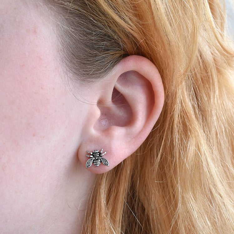 Bienen-Ohrringe aus Silber Buzzy 84461