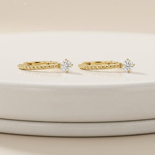 Silberne Ohrringe mit 0.25ct Lab Grown Diamanten Fana